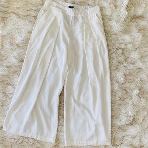 🇺🇸NWT Eileen Fisher WHITE wide leg corded tencel